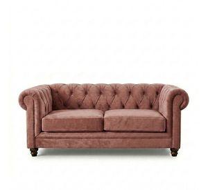 SOFA FLORENCIA 2C TELA VELVET PALO ROSA