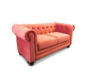 SOFA FLORENCIA 2C TELA VELVET PALO ROSA