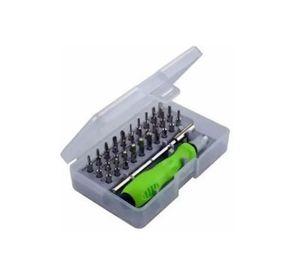 Kit Destornilladores 32 en 1 CajaTransparente Multipropósito Green