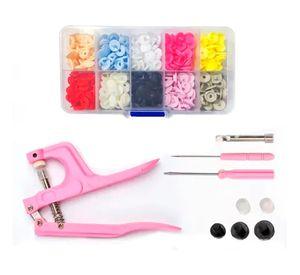 Pinza Remachadora Para Broches Plasticos Snap + 100 Broches