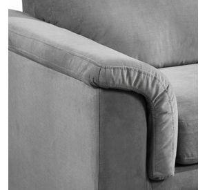 LIVING ANCONA 3-2 TELA  VELVET  GRIS