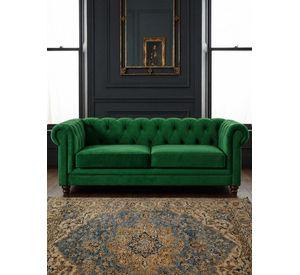 SOFA FLORENCIA 3C TELA VELVET VERDE