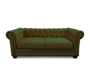SOFA FLORENCIA 3C TELA VELVET VERDE