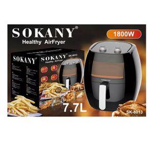 Freidora De Aire Air Fryer 7.7L 1800W Negro SK-8013 Sokany