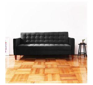 FUTON GENOVA  TELA VELVET NEGRO