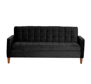 FUTON GENOVA  TELA VELVET NEGRO