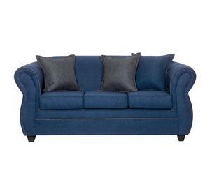 Juego de Living 3 2 1 1 Emili Azul