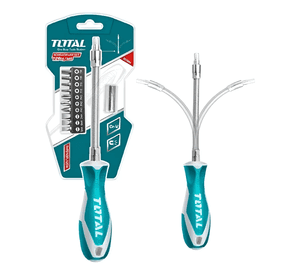 Juego De Destornillador Flexible 12 Pcs Total Tht250fl1206