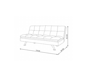 FUTON 2 CUERPOS LORENZO 3,0  184X84X90 CM