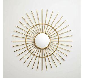 Espejo Decorativo Dorado 80cm, Diseño Sol