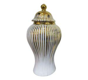Potiche Jarrón Elegante Recipiente Decorativo Tapa Jhn