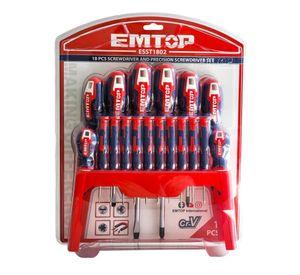 Pack 18 Destornilladores ESST1802 EMTOP