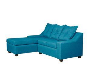 Seccional Viena 3 cuerpos  Izquierdo  Tela Turquesa 195 x 155 x90