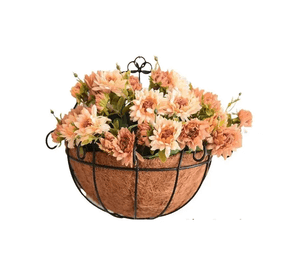Macetero Fibra de Coco Colgante para Pared Decoración Flores