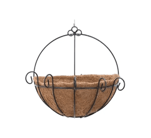 Macetero Fibra de Coco Colgante para Pared Decoración Flores
