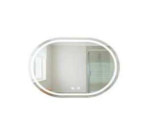 Espejo Curvo Horizontal Touch con Luz Led 3 colores 100 x 60 cm