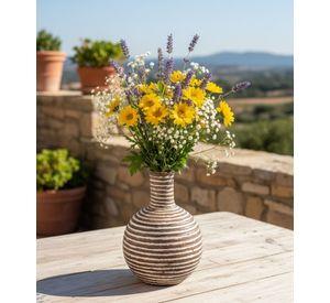 Florero Decorativo Jarrón Moderno Estilo Artesanal Jhn