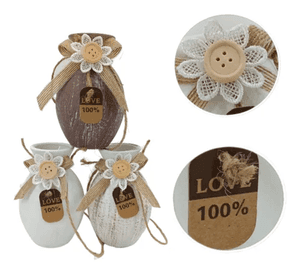 Set 3 Floreros Colgantes 10.5x4 cm