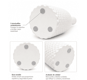 Jarron De Ceramica blanco Para Decoracion Florero Texturizado