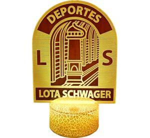 Lámpara ilusión 3D De Lota Schwager 7 colores led