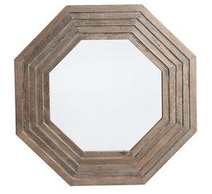 Espejo Samarka, madera de olmo en forma octogonal