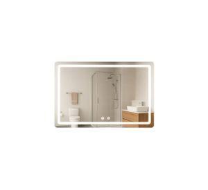 Espejo Rectangular Touch con Luz Led 3 colores 80 x 60 cm