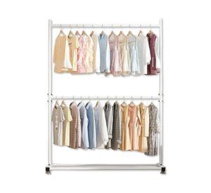 PERCHERO BLANCO DOBLE PISO 120X185 CM 60 KG WYM