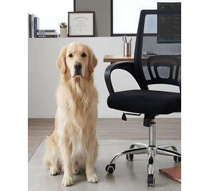 Silla de Oficina Giratoria con Malla y Base de Acero Cromado