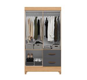 CLOSET 4P MOBI GRAPHITE VEKKAHOME