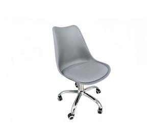 Silla de Oficina Ergonómica Shanghai Negra y Gris Altura Ajustable
