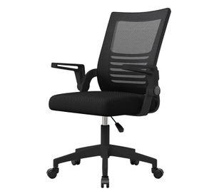 Silla Escritorio Emilia Oficina Ergonomica Acolchada Negra