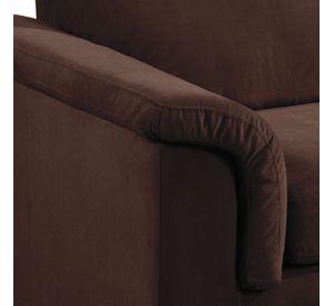 LIVING ANCONA 3-2 TELA  VELVET  CHOCOLATE