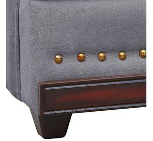 Sofa 3c Estambul tachas  Tela Gris 200 X 90 X 95