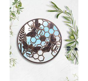 Espejo Decorativo Pared Diseño Apícola Botánico Adorno Jhn