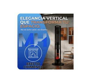Chimenea Electrica 2000w Calor Ceramico Y Efecto Visual Led