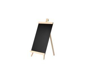 Pizarra Tipo Caballete Atril Tiza Madera 25x48 CM Negra