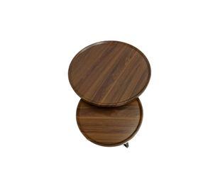 Juego Mesa De Centro Living 80+60cm color madera Chic Home