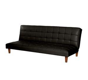 FUTON TURIN PU NEGRO