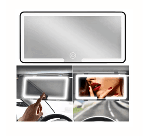 Espejo De Maquillaje Con 3 Tonos Luz Led Para Auto Coche