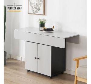 Mesa Comedor Isla Multiuso Gris/Negro
