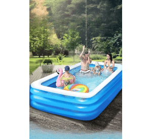 PISCINA INFLABLE RECTANGULAR 260X170X60 CM AZUL