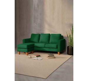 SECCIONAL VENECIA INTERCAMBIABLE TELA VELVET VERDE