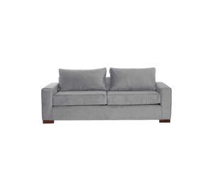 SOFA LIVORNO 3C TELA VELVET GRIS