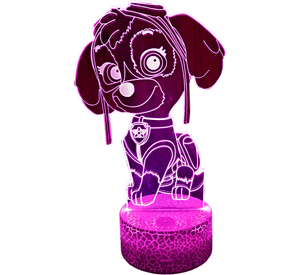 Lámpara ilusión 3D De Skye 7 Colores Led