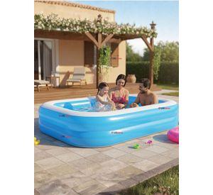 Piscina Inflable Rectangular 262x175x51 CM de Color Azul