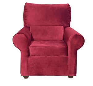 Sillon Beron 1c Felpa Burdeo  95 x 90 x 100