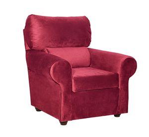Sillon Beron 1c Felpa Burdeo  95 x 90 x 100