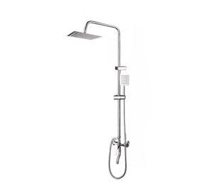 Columna Ducha Tina Llave Monomando 2 en 1 Moderna Cuadrada