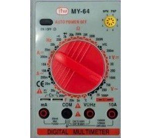 MULTITESTER DIGITAL- VOLTAJE Y CORRIENTE AC / DC / RESISTENCIA MY-64