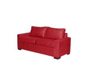 SOFA LIVORNO 2C CUERO KENTUCKY ROJO